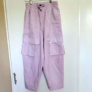Nike Womens Light Purple Lavendar Parachut Joggers